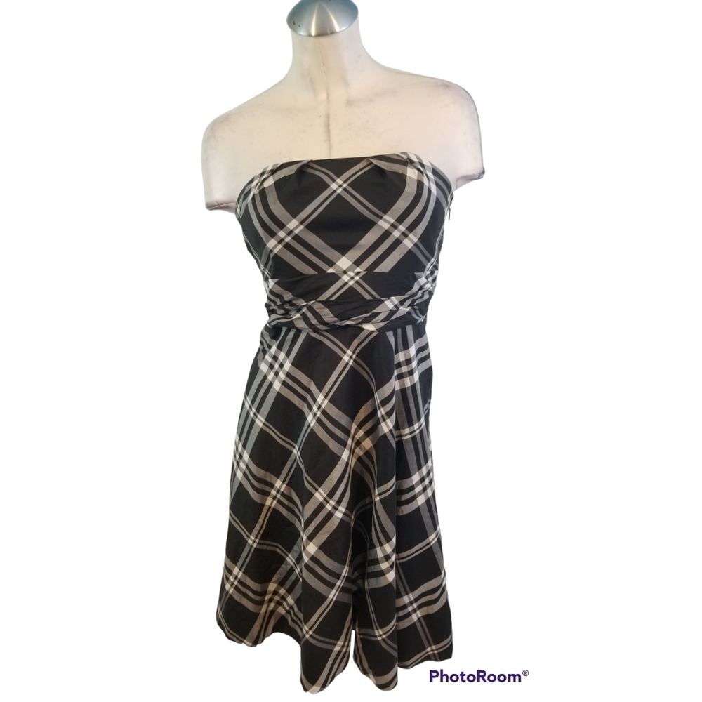 White House Black Market Size 2 Cotton Silk A-Line Dress